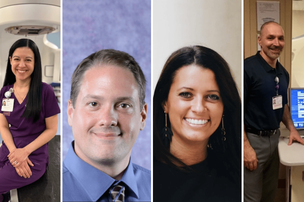 Collage of radiation therapist employees.